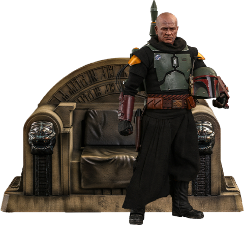 Boba Fett (Repaint Armor - Special Edition) and Throne Sixth Scale Figure Set by Hot Toys