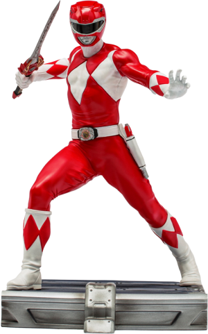 Power Rangers Action Figure Red Ranger Figurine Fist Pose 