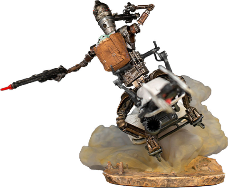 Iron Studios Star Wars The Mandalorian Deluxe Art Scale Statue 1/10 IG-11 & The Child 20 cm