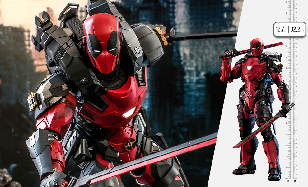 Gallery Feature Image of Armorized Deadpool Sixth Scale Figure - Click to open image gallery