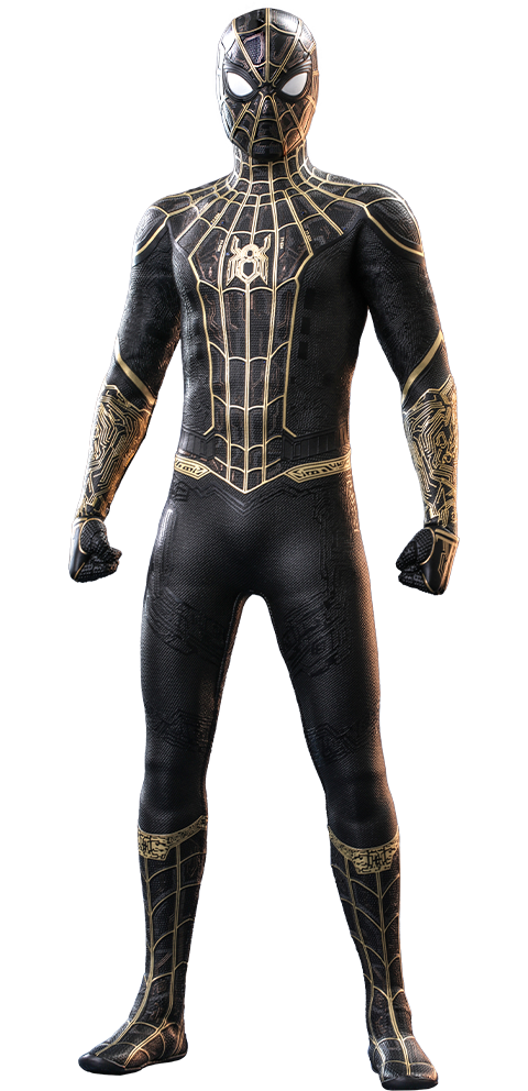 spider man black and gold suit action figure