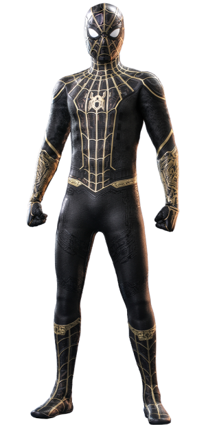 spider man ps4 black and gold suit