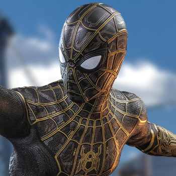 Spider-Man (Black & Gold Suit) Sixth Scale Collectible Figure by Hot Toys |  Sideshow Collectibles