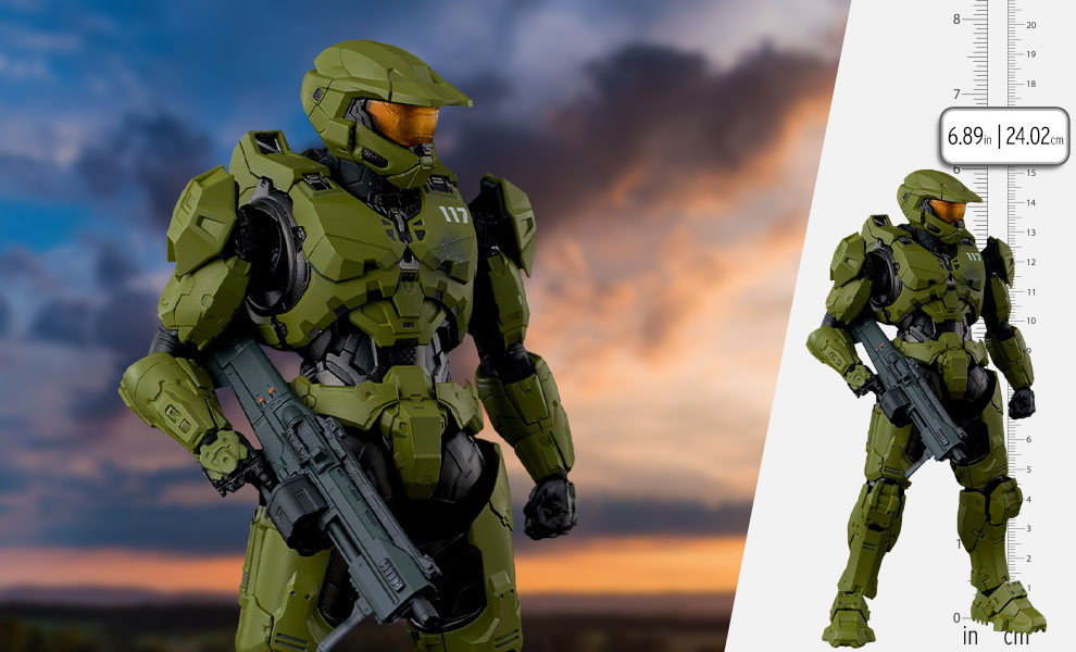 Gallery Feature Image of Master Chief Mjolnir Mark VI (Gen. 3) Action Figure - Click to open image gallery