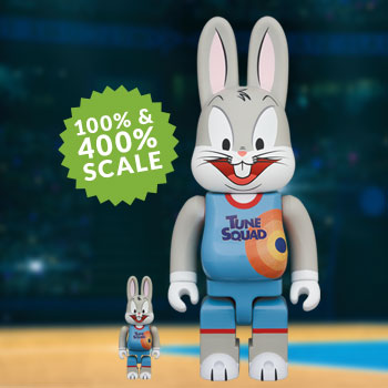 R@bbrick Bugs Bunny 100% and 400% Collectible Figure Set by