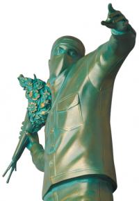 Gallery Image of Flower Bomb #3 Bronze Statue