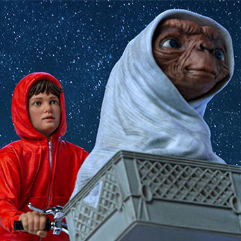E.T. & Elliot Art Scale Statue by Iron Studios | Sideshow