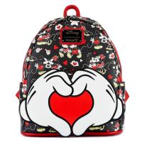 Gallery Image of Mickey and Minnie Heart Hands Mini Backpack Apparel