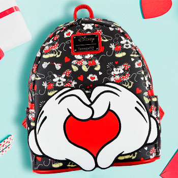 Mickey and Minnie Heart Hands Mini Backpack | Sideshow  display picture 1