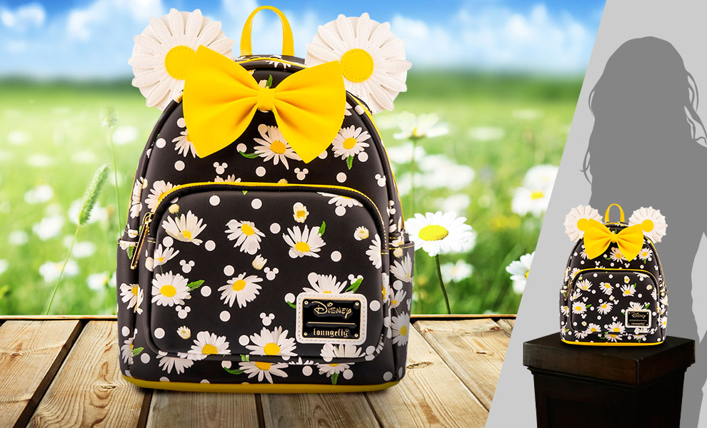 Gallery Feature Image of Minnie Mouse Daisies Mini Backpack Apparel - Click to open image gallery