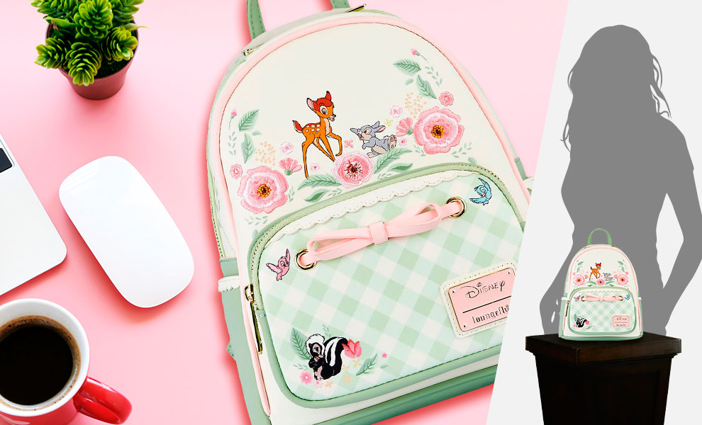 Gallery Feature Image of Bambi Springtime Gingham Mini Backpack Apparel - Click to open image gallery