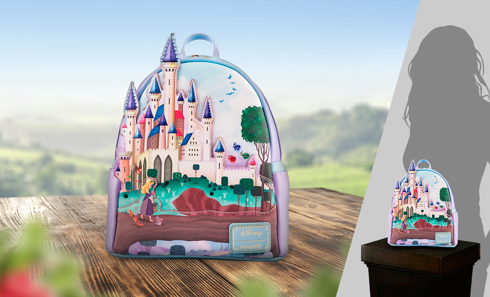 Gallery Feature Image of Sleeping Beauty Castle Collection Mini Backpack Apparel - Click to open image gallery