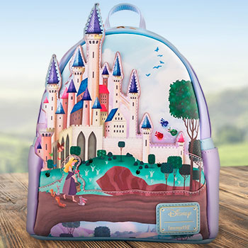 Disney Aurora / Sleeping Beauty Castle Loungefly Mini Backpack