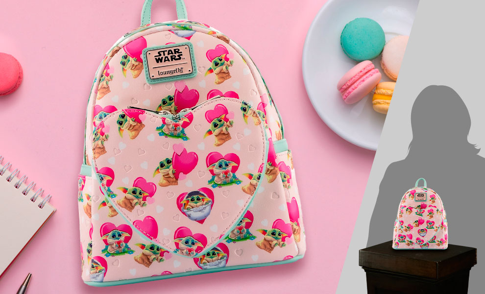 Gallery Feature Image of Grogu Valentines Backpack Apparel - Click to open image gallery