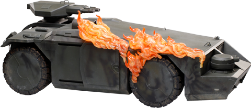 Burning Armored Personnel Carrier Action Figure by Hiya Toys