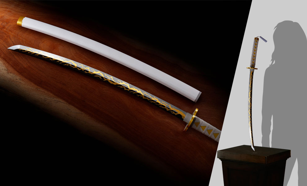 Gallery Feature Image of Nichirin Sword (Zenitsu Agatsuma) Prop Replica - Click to open image gallery