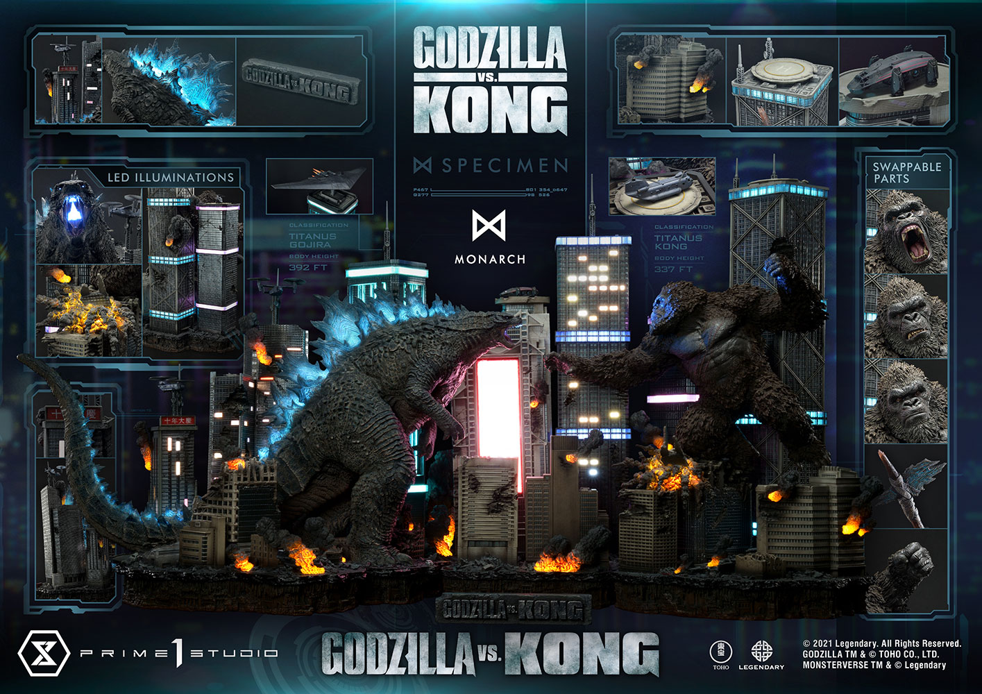 kong vs godzilla diorama