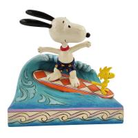 Gallery Image of Snoopy & Woodstock Surfing Figurine