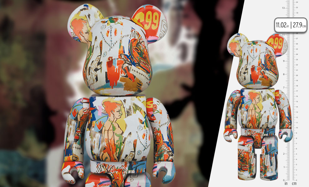 Be@rbrick Andy Warhol x JEAN-MICHEL BASQUIAT #4 400% Figure by