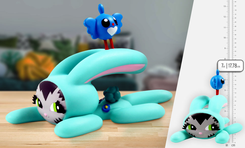 Gallery Feature Image of Bunny Kitty (Blue Teal) Vinyl Collectible - Click to open image gallery