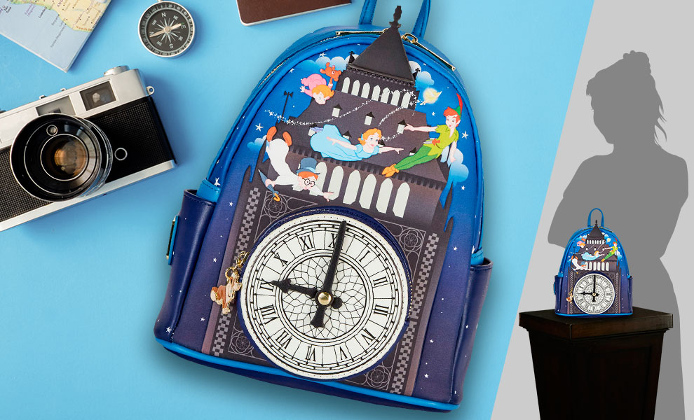 Gallery Feature Image of Peter Pan Glow Clock Mini Backpack Apparel - Click to open image gallery