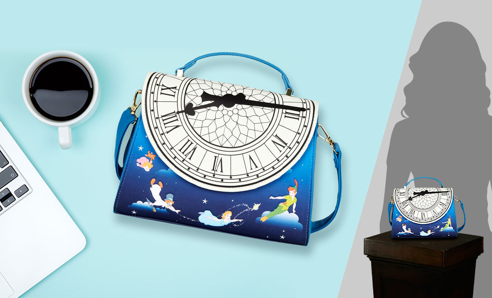 Gallery Feature Image of Peter Pan Glow Clock Cross Body Bag Apparel - Click to open image gallery