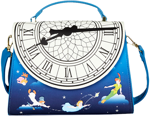 Loungefly Peter Pan Glow Clock Cross Body Bag Apparel