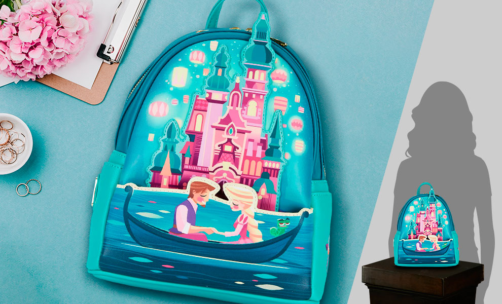 Gallery Feature Image of Tangled Princess Castle Mini Backpack Apparel - Click to open image gallery