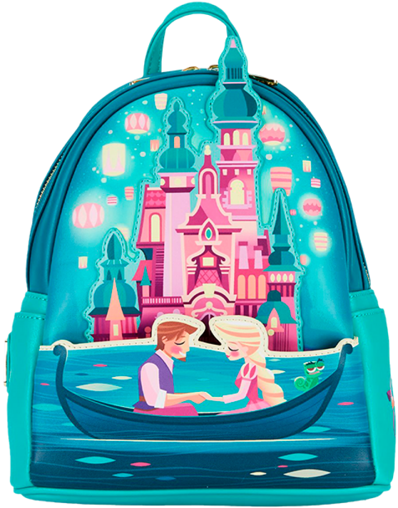 Tangled Princess Castle Mini Backpack Backpack by Loungefly
