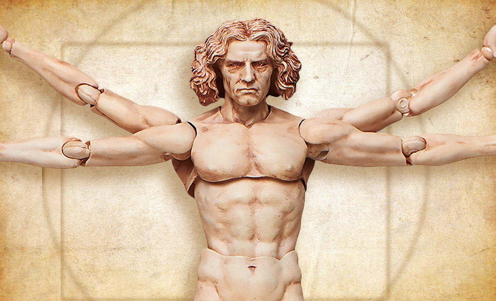 Gallery Feature Image of Vitruvian Man Figma Collectible Figure - Click to open image gallery