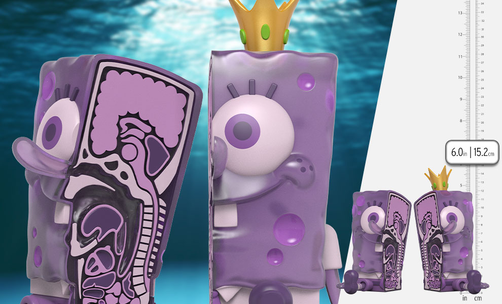 Gallery Feature Image of XXPOSED SpongeBob SquarePants (King Jellyfish Edition) Polystone Statue - Click to open image gallery