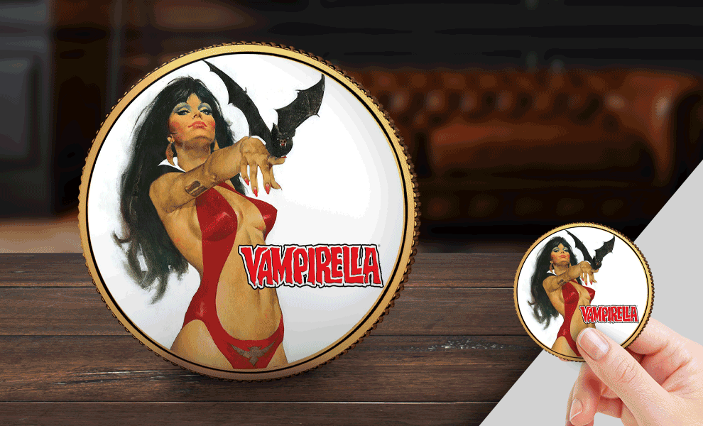 Gallery Feature Image of Vampirella (Jose Gonzales) Gold Coin Gold Collectible - Click to open image gallery
