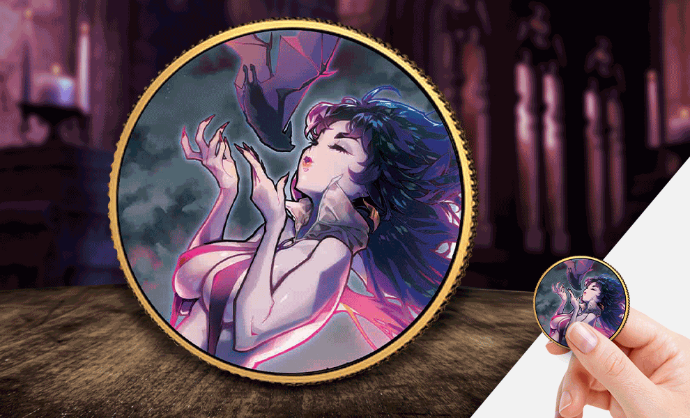 Gallery Feature Image of Vampirella (Rose Besch #1) Gold Coin Gold Collectible - Click to open image gallery