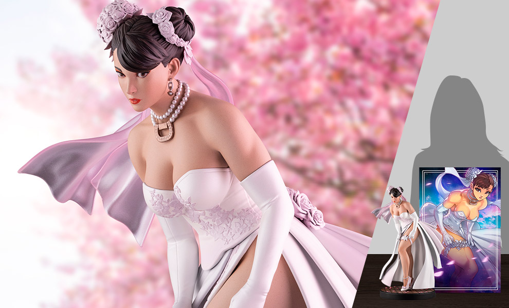 Gallery Feature Image of Wedding Chun-Li Statue - Click to open image gallery
