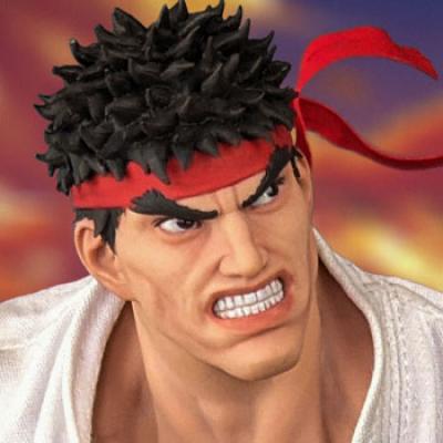 Evil ryu in the style of street fighter 6, realiatic portrait