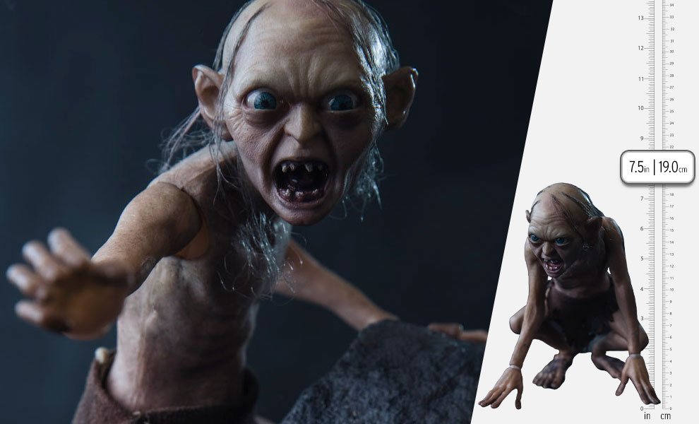 The Lord Of The Rings: Gollum Lord of the Rings 1/6 Action Figure by Asmus  Collectible Toys