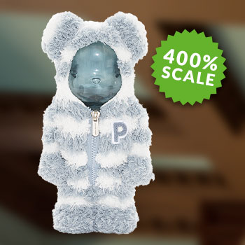 Gelato Pique x Be@rbrick Mint White 400% Collectible Figure by 