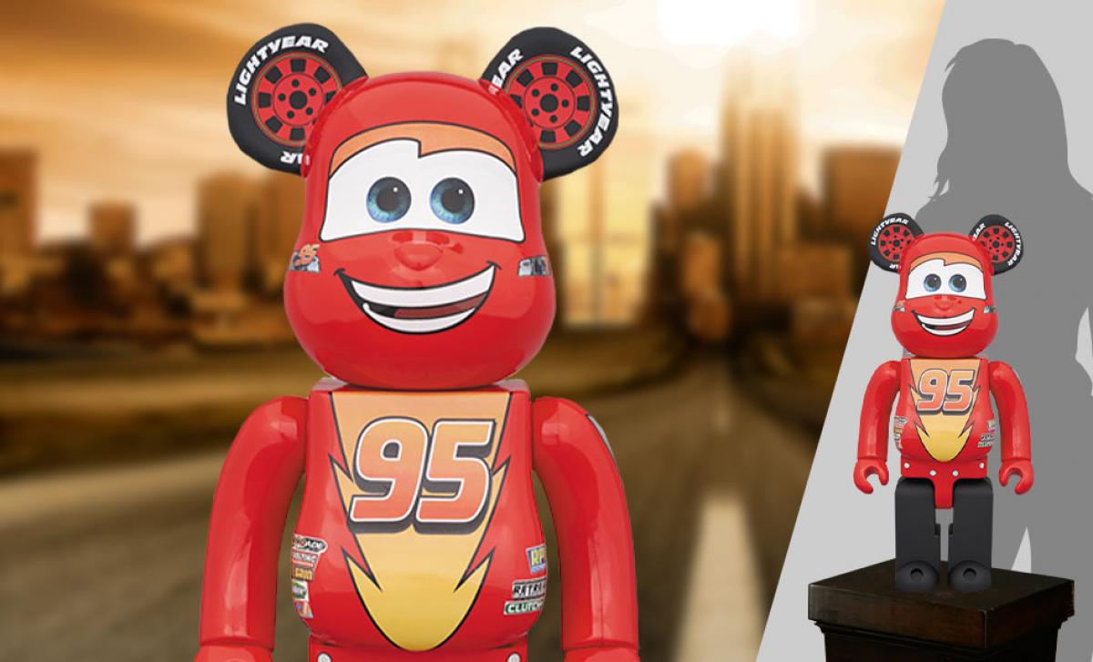 Be@rbrick Lightning McQueen 1000% Collectible Figure by Medicom