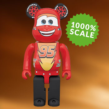 Be@rbrick Lightning McQueen 1000% Collectible Figure by Medicom