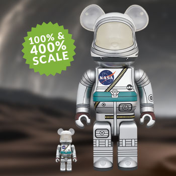 Be@rbrick Project Mercury Astronaut 100％ and 400％ Set by Medicom 