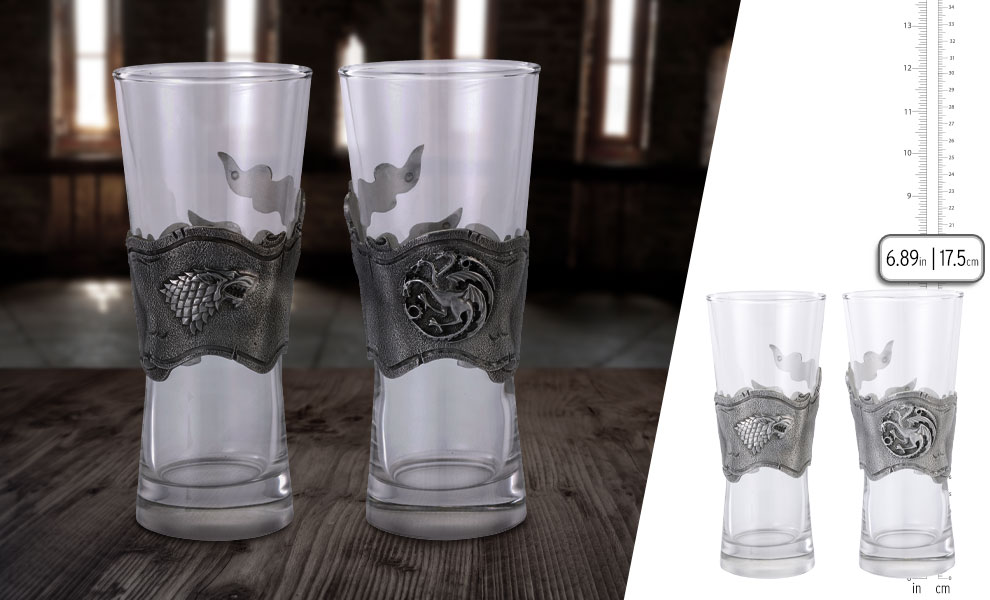 Gallery Feature Image of Ice & Fire Pilsner Pair Collectible Drinkware - Click to open image gallery