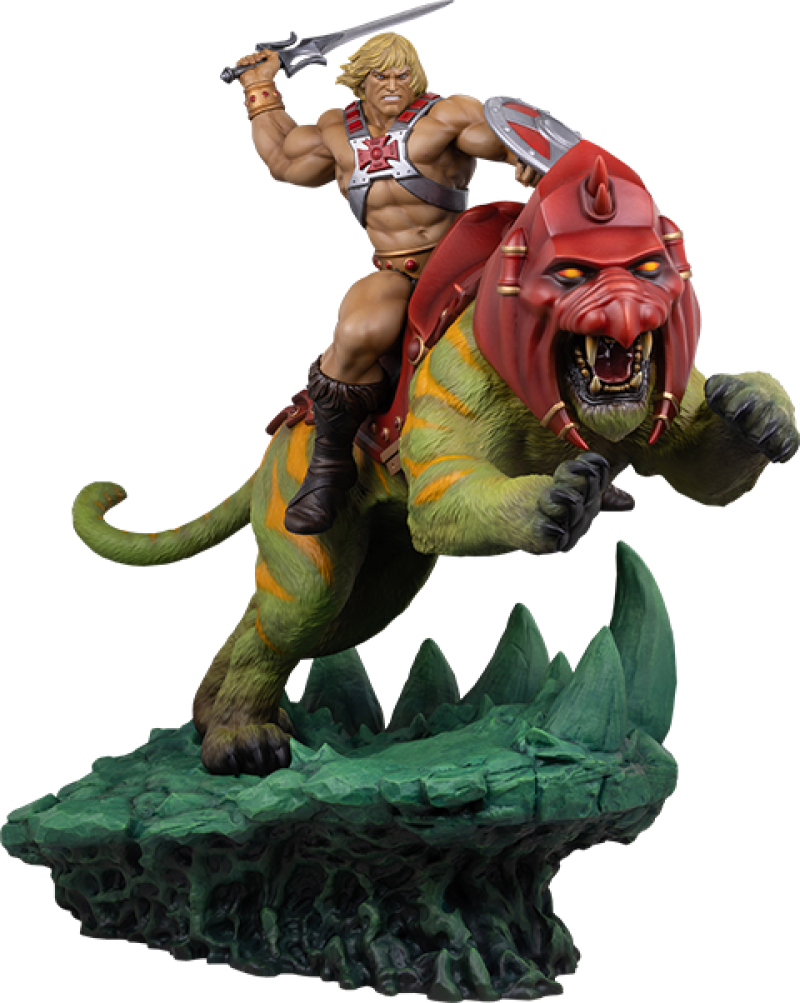 He-Man and Battle Cat Classic Deluxe Maquette by Tweeterhead