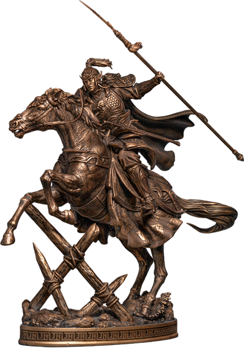 Three-Kingdoms Generals Zhao Yun Bronzed Edition Statues by Infinity Studio