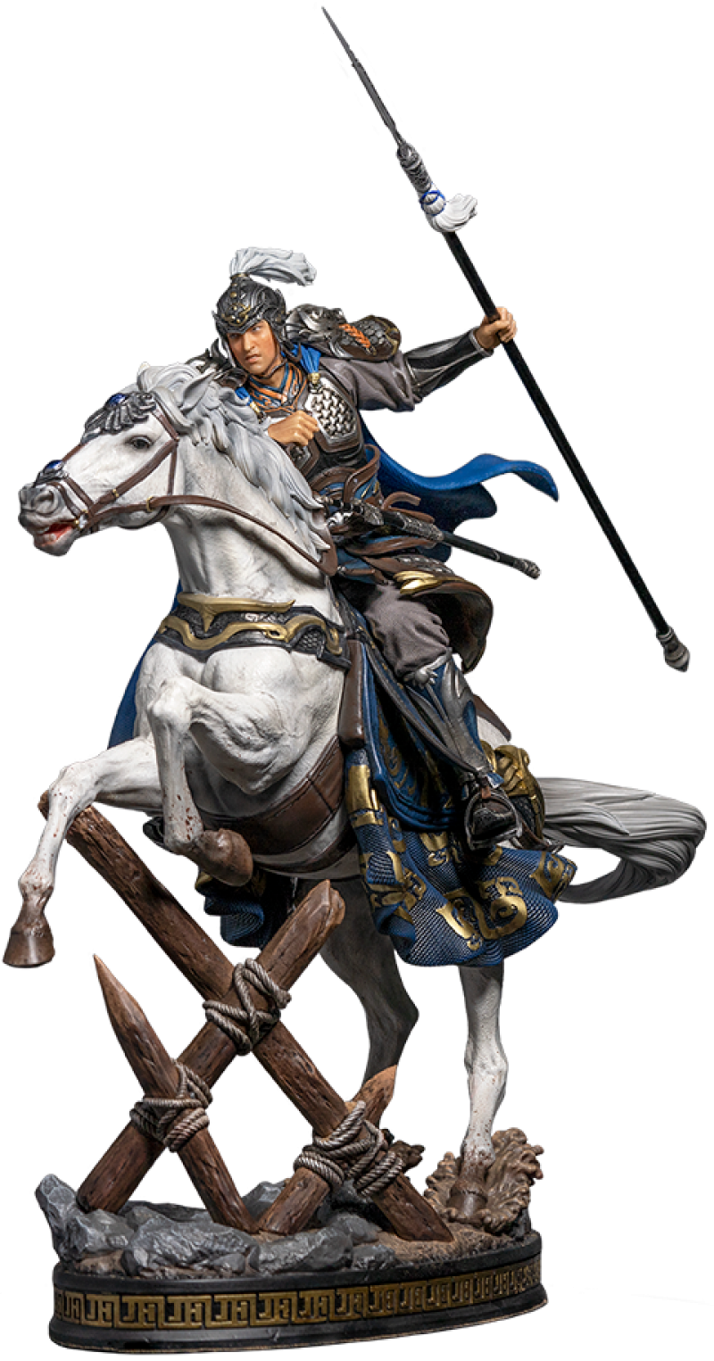 Three-Kingdoms Generals Zhao Yun Colored Edition Statues by Infinity Studio