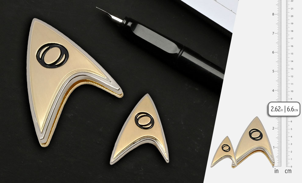 Enterprise Science Badge and Pin Set Star Trek Prop Replica