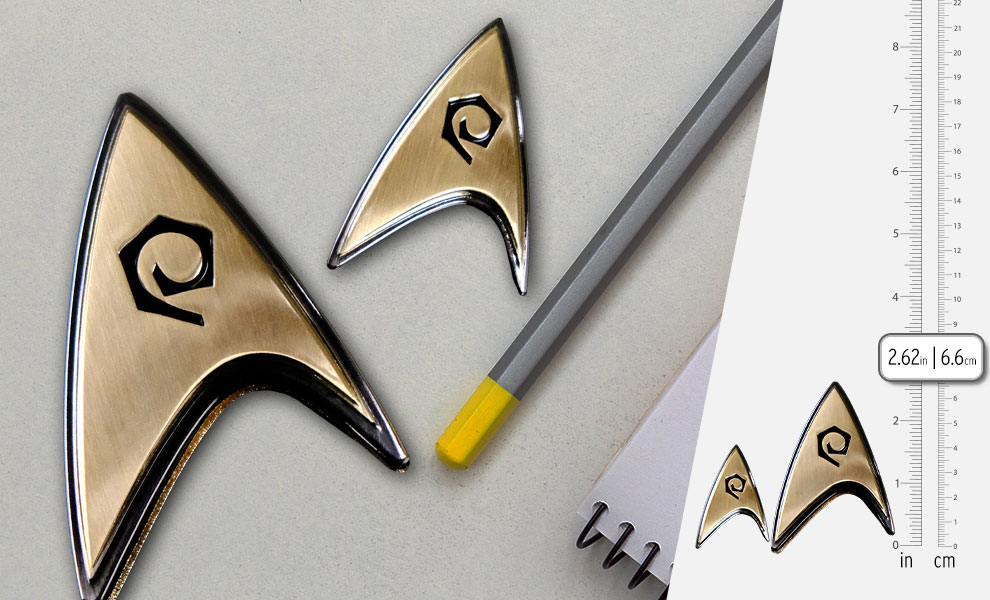 Enterprise Operations Badge and Pin Set Star Trek Prop Replica