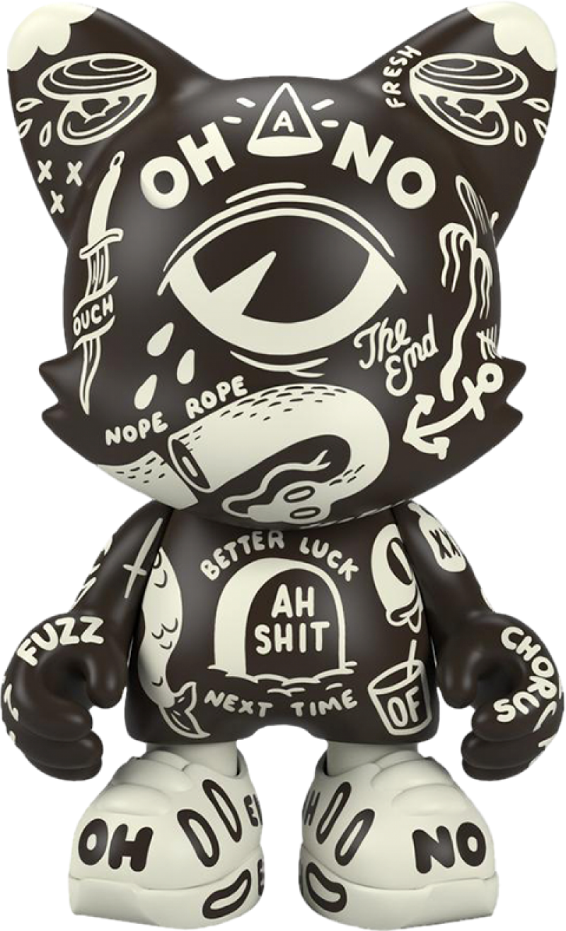 Oh-No BlackOut UberJanky Designer Collectible Toy by Superplastic