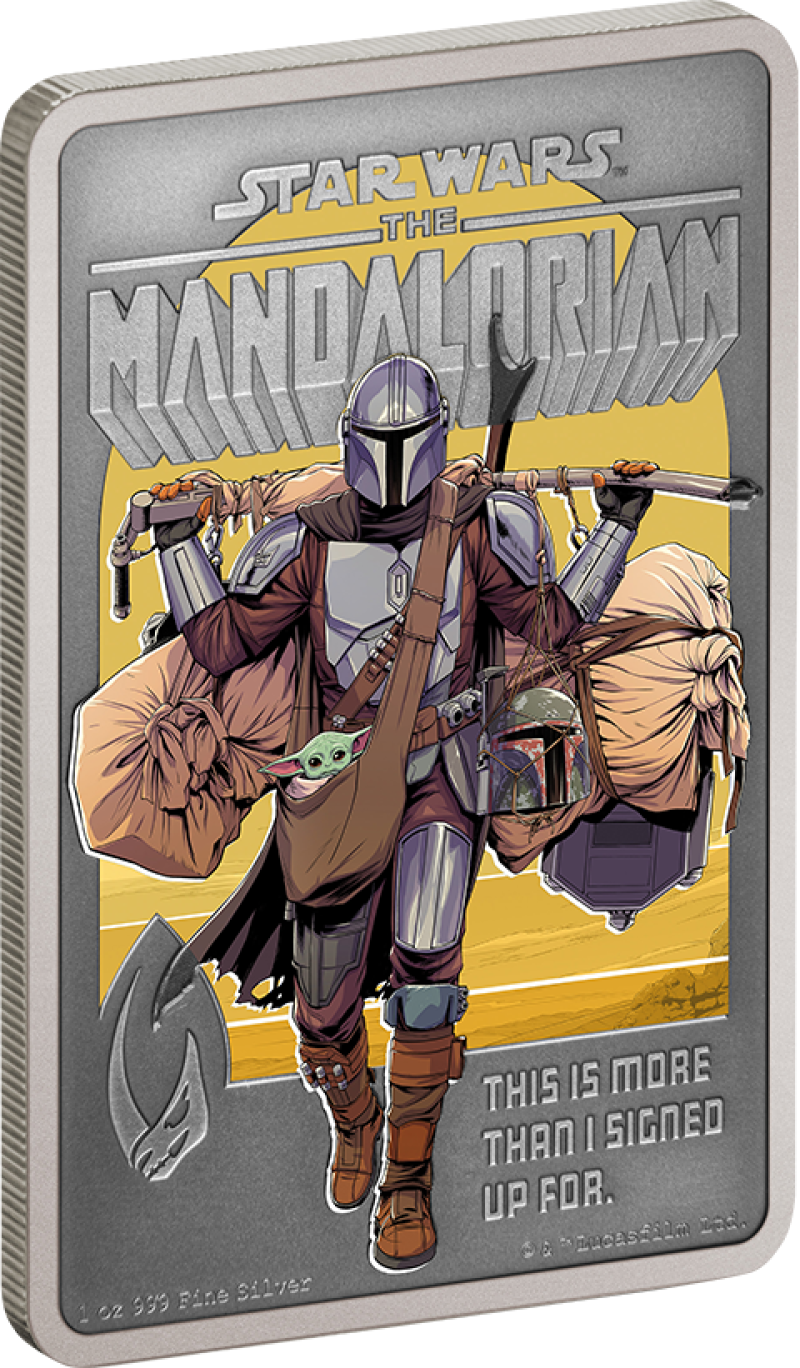 The Mandalorian 1oz Silver Coin Silver Collectible by New Zealand Mint