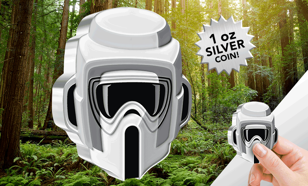 Gallery Feature Image of Scout Trooper 1oz Silver Coin Silver Collectible - Click to open image gallery