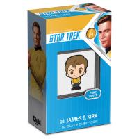 Gallery Image of Captain James T. Kirk 1oz Silver Coin Silver Collectible